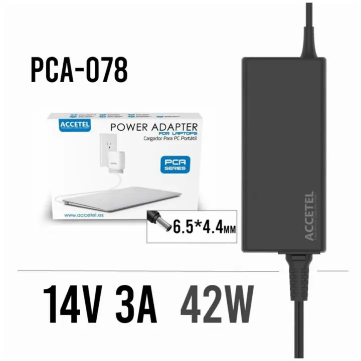 Accetel PCA-078 Cargador Samsung 14V 3A 6.5*4.4mm 42W - 1