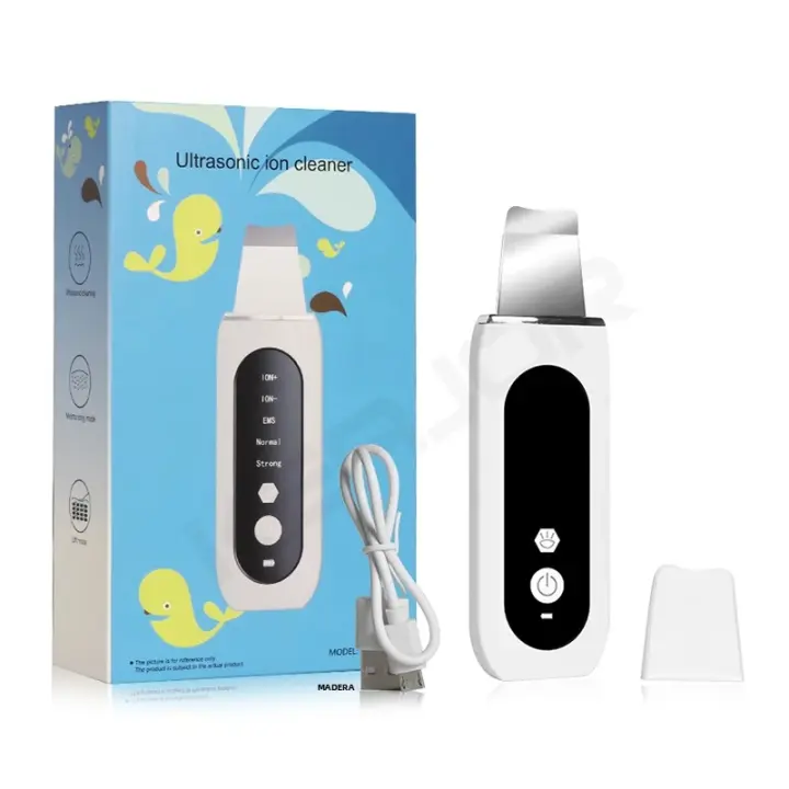 Limpieza Facial Profunda Con Scrubber Ultrasonido Eliminador De Quistes Faciales Ionizador De Poros Acné Limpieza De Piel Rechargeable Battery - 1