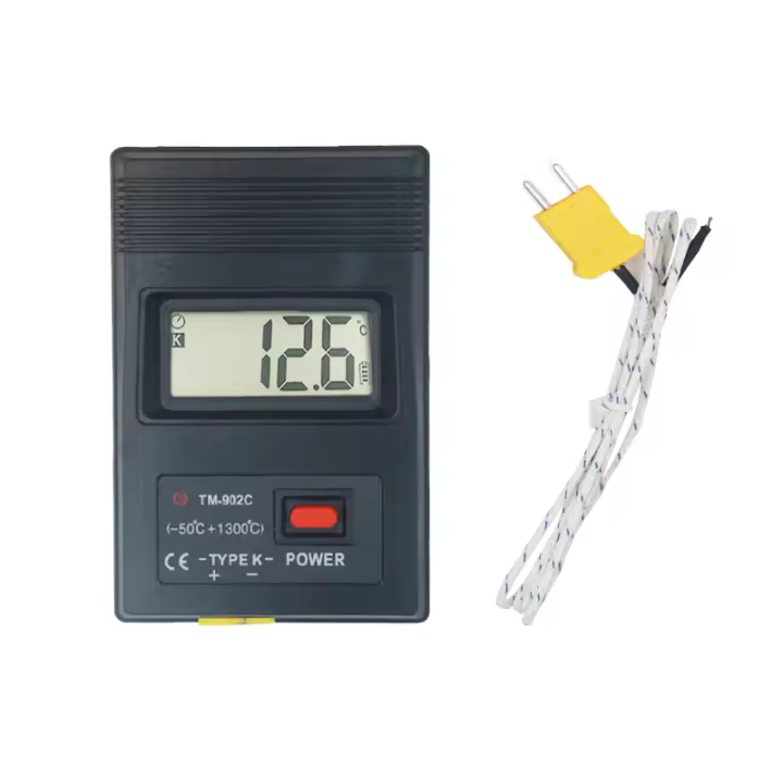 TM-902C Termómetro Digital Con Sensor K Tipo -50 a 1300 ℃ Detector De Temperatura Industrial Con Probing De Termocoplante - 1