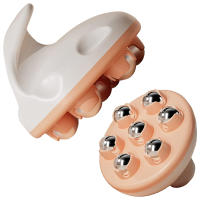 Masajeador De Rodillos Para Celulitis Bola De Masaje Profundo Para Espalda Cuello Pierna Hombro Con 7 Rodillos Metálicos De 360 Grados - details 7