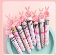 4pcs Rotulador De Punto De Sello 0.5mm De Colores Kawaii Para Niñas Con Orejas De Conejo Rosa Estudiantes Suministros Escolares Y De Oficina Coreanas De Estación De Trabajo - details 8