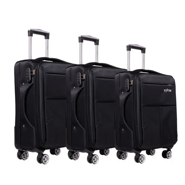 S7 STAR Maleta de Viaje Expansible 3 Piezas 20/24/28 Pulgada con 360° ruedas silenciosas, Asa Resistente, Juego de Equipaje de Lona，Maleta ultraligera de gran capacidad，Maleta de viaje ligero, ideal para viaje, estudiantes y otros escenarios ﻿ - 1