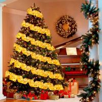 Luces De Navidad LED Cadena De Tules Con Borlas Adornos De Árbol De Navidad Decoración Para El Hogar 2024 Navidad Natal Año Nuevo 2025 - details 7