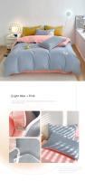 Funda De Edredón INS Estilo Lujo Doble Color Sólido Para Pareja Hotel Apartamento Hogar Algodón 100% Bordado De Alta Calidad - details 27