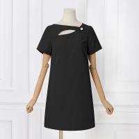 VONDA Vestido Mini De Verano Para Mujer En Color Sólido Estilo Casual Cuello Redondo Manga Corta Vestidos A-Line Fiesta - details 13