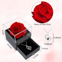 Rosas preservadas para el día de la Madre, Regalos para Mamá, Regalos de cumpleaños para Mujeres, Flores Rojas - details 0