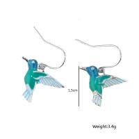 Pendientes Colgantes De Mariposa Azul Para Mujer Joyería Vintage Aesthetic Elegante Y Moderna Forma De Animal Hummingbird - details 1