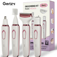 Cepillo De Afeitar Eléctrico Recargable 4 En 1 Para Mujer - Cara Nariz Piernas Axilas Bikini Kit De Aseo Sin Dolor Uso Seco Y Húmedo - details 0