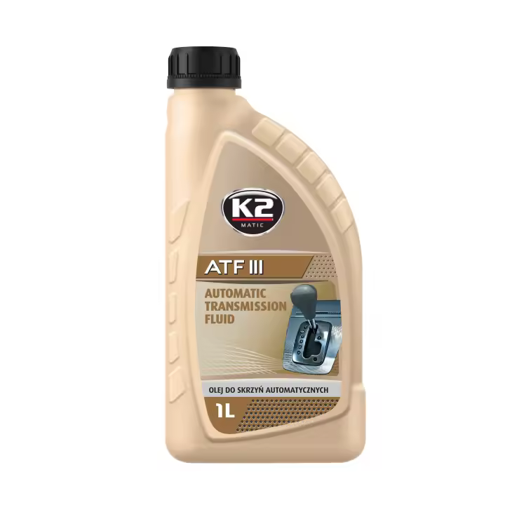 Aceite de Transmisión K2 ATF III 1L - Lubricante de Transmisión Automática de Alta Calidad - Certificado CE -O5731E - 1