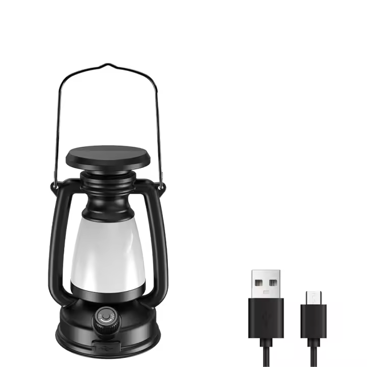 Lámpara De Camping Portátil Con Luz Fría Y Caliente Dimmer Sin Fin Recargable USB Exploración Al Aire Libre Linterna Para Tienda De Camping - 1
