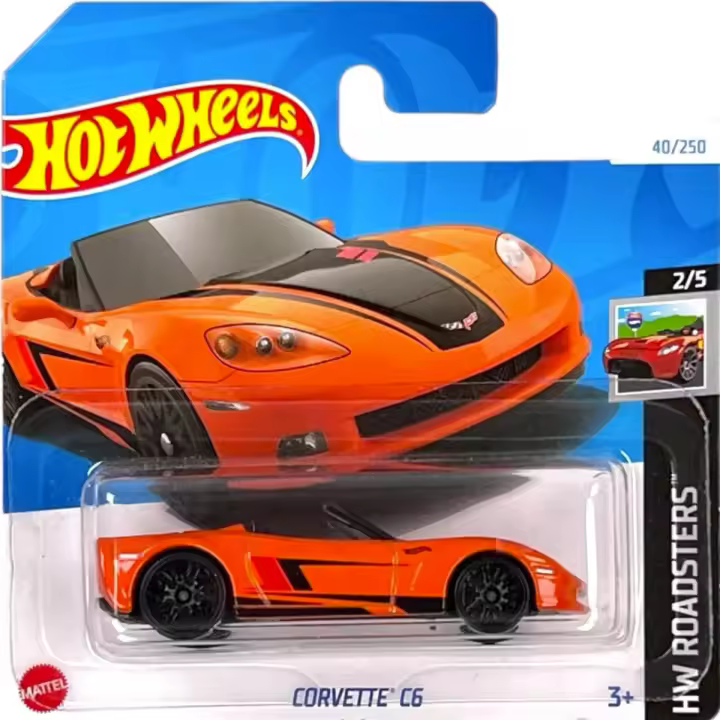 HOT WHEELS - HW ROADSTERS - CORVETTE C6 (40/250) - (HALF CARD), HW40_ASS13, TIENDA CON LICENCIA OFICIAL - 1