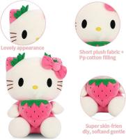 Peluche de Hellokiitty, muñeco de peluche de gato KT en 3D, almohada suave y tierno para niños (35 cm) - details 1