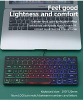 Teclado M70 Slim Con Cable APAYADO Mini Teclado De Colores Brillantes Con Keycaps Transparentes Y Sonido De Click Bass RGB Para Desktop Laptop Tablet - details 2