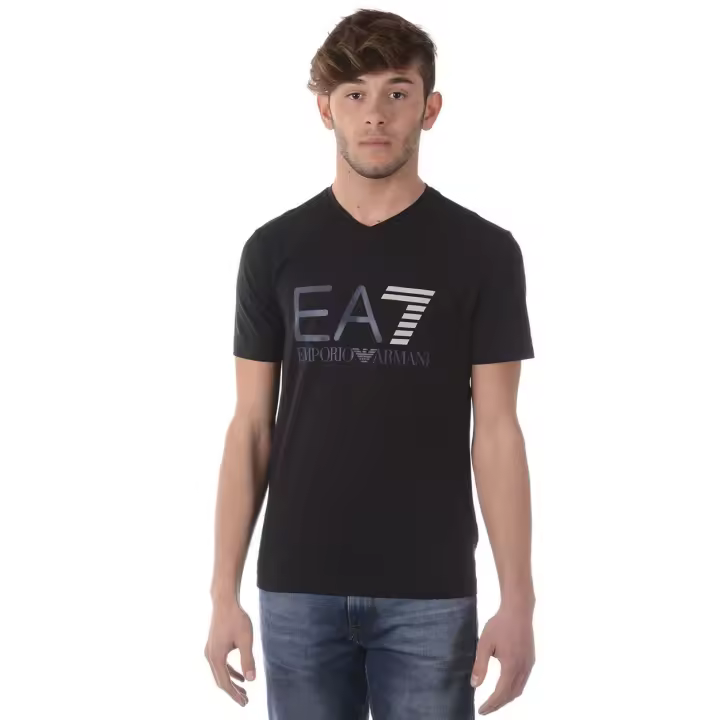 Emporio Armani EA7 Camiseta Algodón Hombre Negro 3 ZPT34PJ20Z 1200 - 1