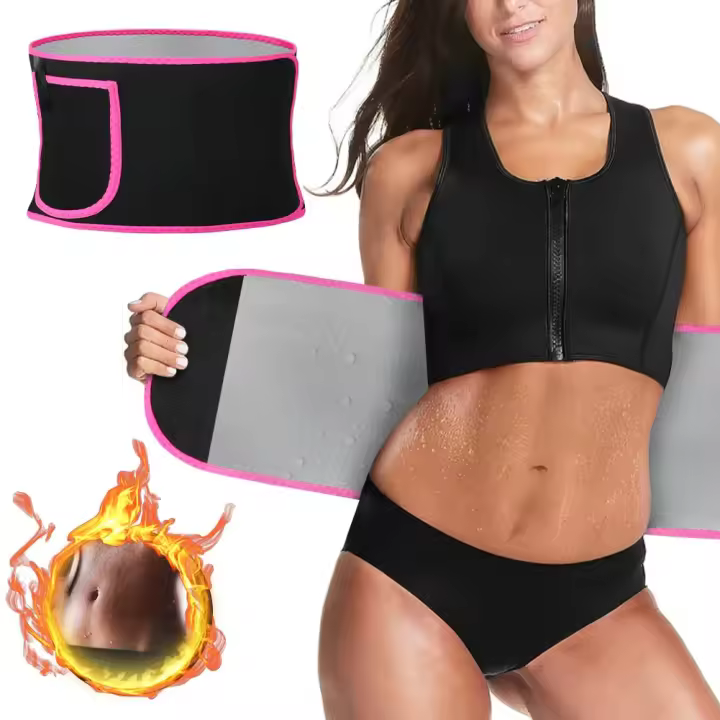 Cinturón De Entrenamiento Para Pérdida De Peso Ajustable Para Hombres Y Mujeres Efecto Sauna Quemagrasa Cinturón De Sudoración Para Ejercicio - 1