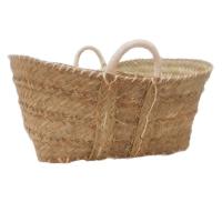 Leñero Grande Esparto Natural Doble Asa  60 cm de Largo x 46 de Ancho x 37 cm de Alto, Cesto para Picnic , Elemento Decorativo - details 3