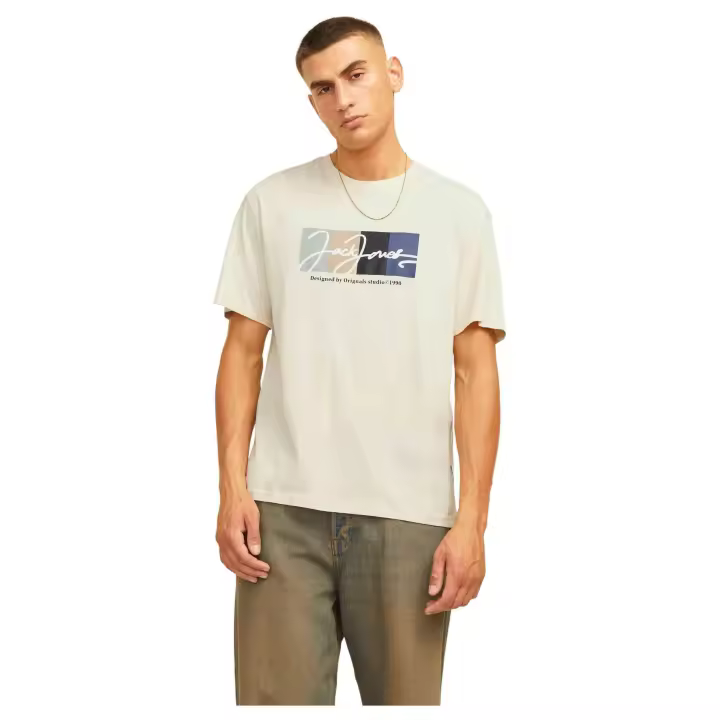 Camisetas De Manga Corta Jack&Jones para Hombre en color Beige - 1