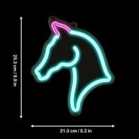 Luz De Neón LED Con Forma De Cabeza De Caballo Para Decoración De Habitaciones Regalos Para Cumpleaños Navidad Para Niños Niñas Mujeres Novia Esposa Hija - details 4