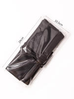Estuche Plegable De PU Negro Para Maquillaje Organizador De Cosméticos Multipropósito Bolsa De Almacenamiento De Cepillos De Maquillaje - details 6