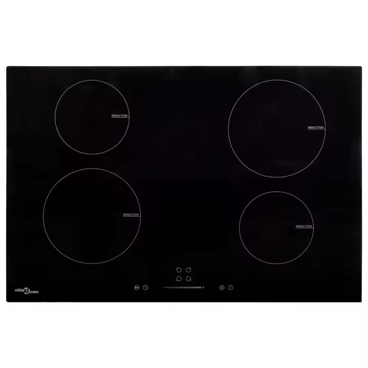 vidaXL Placa de inducción con 4 quemadores control táctil 77 cm 7000 W - 1