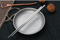 Tiartisan Cutlería De Titanio Ultraligera Para Camping Y Senderismo 195mm/230mm Palillos Huecos Para Exterior No Desechable - details 1