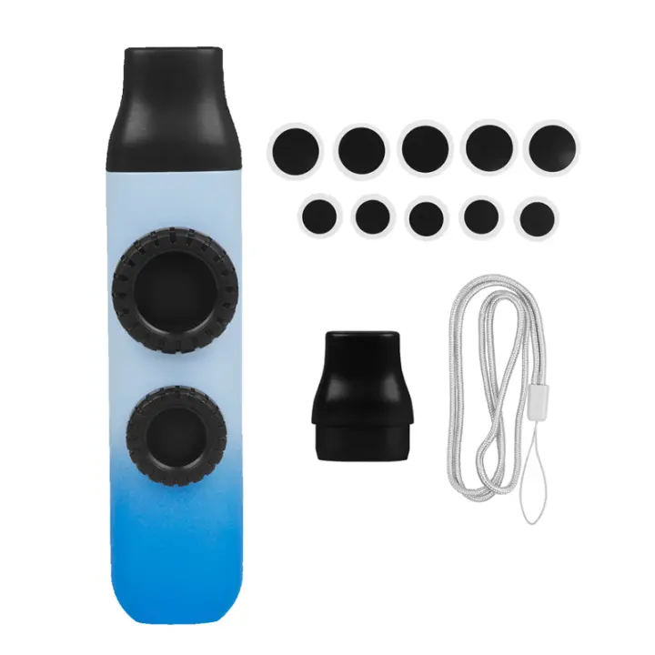 Kazu Flute ABS Zoukat Kazoo Con Dos Agujeros Reemplazables Boquilla De Soplado 10pcs Instrumento Musical Para Ukulele Y Guitarra - 1
