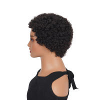 Pelucas De Encaje Completo Pixie Corta Rizado Suave Para Mujeres Peluca De Cabello Humano Brasileño Remy Textura Sassy Curl Tamaño Promedio - details 6
