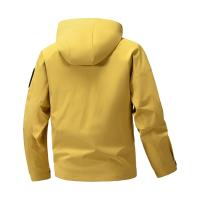 Chaqueta Impermeable Para Hombres Capucha Zip up Suave Para Exteriores Verde Azul Negro Ligera Para Primavera Y Otoño Ropa De Camping Y Senderismo - details 13