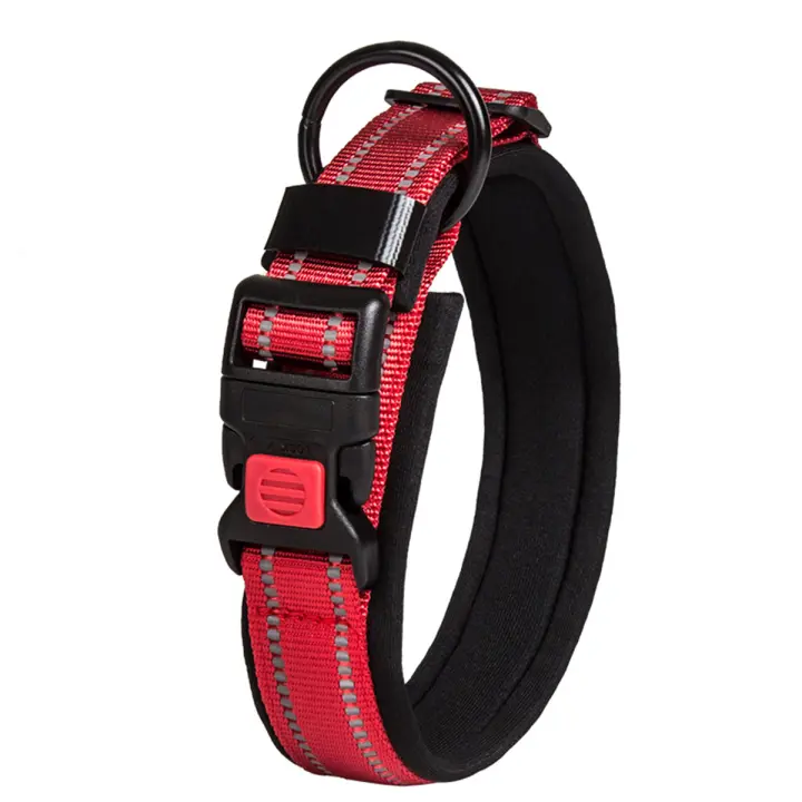 Cuello De Perro Reflectante Ajustable De Espuma Colorido Moda Universal Para Pequeños Medianos Y Grandes Canes - 1
