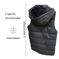 Beachy Chaleco Larga Afelpado Acolchado Calentito Cierre Cremallera Capucha Desmontable - details 9