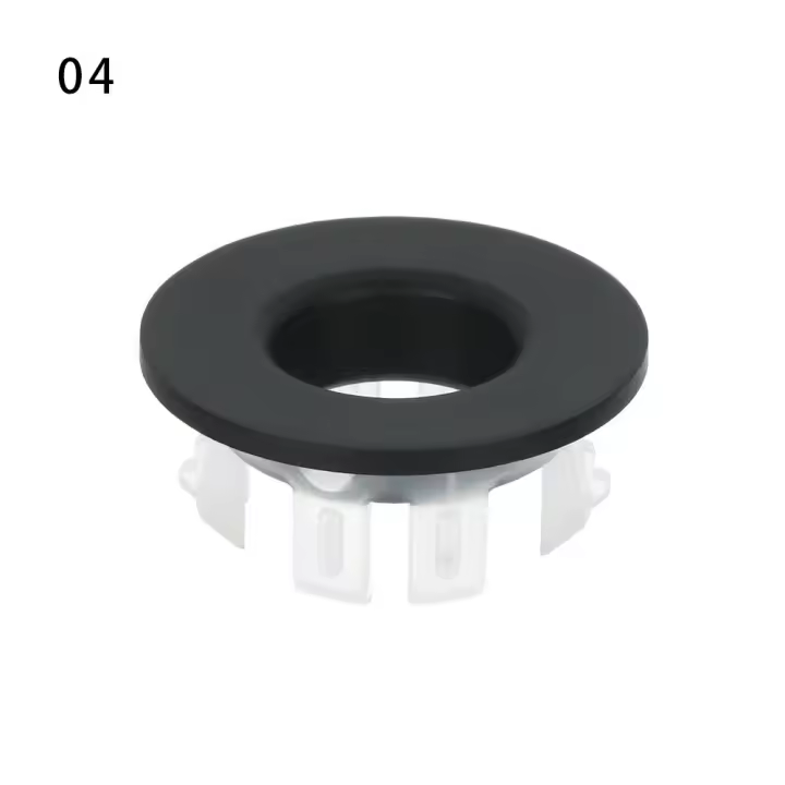 Cubierta De Tapa De Desbordamiento Para Grifo De Lavabo Redondo Reemplazo De Anillo De Seis Pies Material De Aleación De Cobre Accesorio De Baño - 1