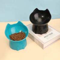 Tazón De Comida Elevado Para Gatos WhiskerWare En Plástico Con Borde Inclinado Protección Del Cuello Juego De Alimentos Para Mascotas - details 3