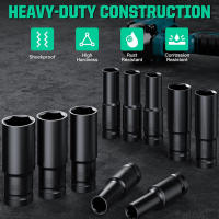 Juego De Destornilladores De Impacto 6 Puntos 10 Piezas Tamaños Métricos 8-24mm/10-24mm Acero Carbono Con Caja De Almacenamiento Dura 1/2 Pulgada - details 4