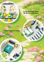 Bloques De Construcción Creativos De Flower Manor Vistas De Calle Jardín Modelo De Edificio De Tres Pisos Para Niños Juguetes De Construcción De Bloques Micro ABS - details 3