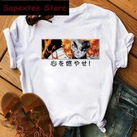 Camiseta De Anime Japonés Demon Slayer Kimetsu No Yaiba Para Mujer Dibujos Animados Kawaii Rengoku Camiseta Gráfica Tanjirou Kamado Tshirt Casual Manga Corto Algodón Poliéster Estilo Clásico - details 5