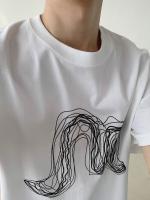 Camiseta De Verano Para Hombre Con Diseño De Letras Tridimensionales Camiseta De Manga Corta Pesada Sensación De Moda Camiseta De Subsuela De Tendencia - details 14