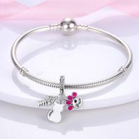 Encanto Original De Plata Para Joyería Moda Sombrero Conejo Encanto Cuentas Pulsera Ajustable Para Mujeres DIY Hecho De Zirconia - details 22