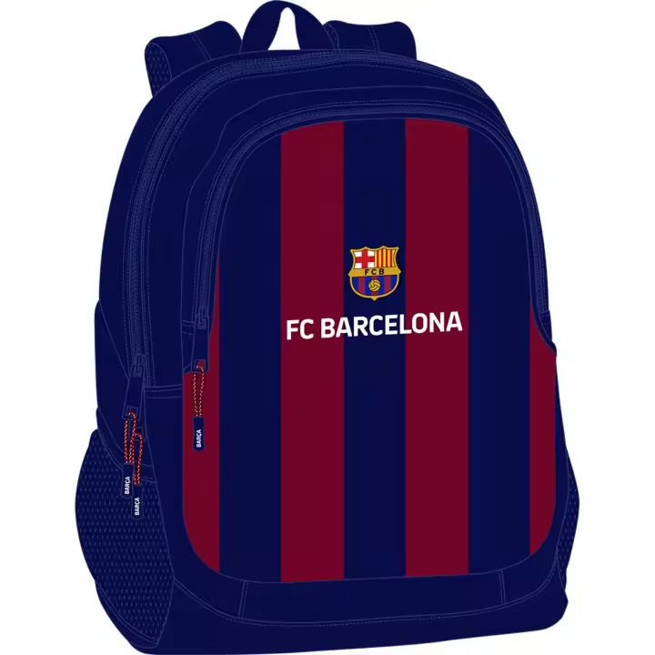 SAFTA | MOCHILA ADAPTABLE A CARRO F.C.BARCELONA - Mochila Escolar Licencia Oficial - Diseño Ergonómico - Amplio Espacio de Almacenamiento - Bolsillos Multifuncionales - 1