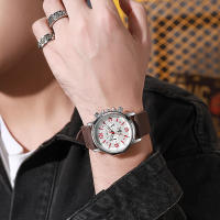 Reloj De Pulsera Para Hombre Estilo Deportivo Y Elegante Con Correa De Cuero Cuarzo Reloj De Manivela Diseño De Coche Montre Homme Luxe Saat Masculino - details 3