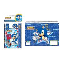 Sonic, Set Papelería + Libreta A4, Sonic, Pack Regalo, Niñas, Niños, Infantil, Kiglam - details 0