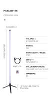 Lámpara De Piso LED RGB 103CM Control Remoto Inteligente Moderna Iluminación De Atrio Decoración De Navidad Luz De Soporte - details 7