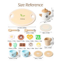 Juego De Té De Madera Para Niños Set De Cocina Pretendida Con Tetera Y Taza Para Juego De Casa Regalo Para Niños Y Niñas Edad 3-6 - details 6