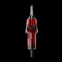 20PCS Agujas De Tatuaje CNC RS De 0.3MM Con Carcasa De Seguridad Desechable Para Artistas De Tatuaje Transparente Rojo - details 1