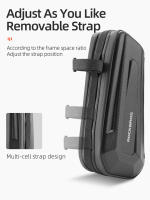 Bolsa De Bicicleta ROCKBROS De Capacidad Alta 1.5L Estuche Duro Impermeable Para MTB Y Carretera Patrón De Carbono Bolsa De Tubo Superior - details 15