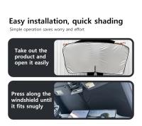 Parabrisas Antisol Para Tesla Model 3 Highland Model Y 2016-2024 Protector De Calor Y UV Visera Accesorios De Coche Material 100% Poliéster - details 10
