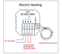 Termostato Inteligente WiFi Tuya Para Calefacción Eléctrica Y Agua/Gas Con Control Remoto Compatible Con Alice Alexa Google Home - details 10