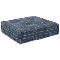 Pouffe Modular vidaXL Indigo 70x70x54 Tela - details 1
