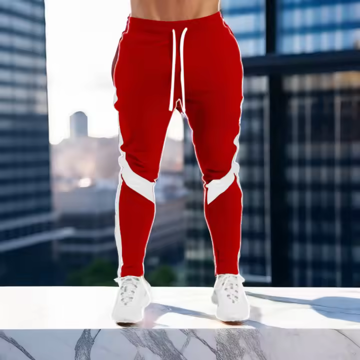 Pantalones Deportivos Casuales Para Hombre 2023 Pantalones De Correr Y Ejercicio Largos Con Cordón Material De Poliéster - 1