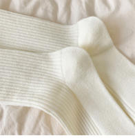 Calcetines Retro Para Mujer Estilo Japonés Otoño Nuevo Color Sólido Calientes Para Casa Simples Ciclista Transpirables Casuales Rayados Sueltos - details 12
