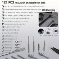 Juego De Destornilladores Eléctricos Portátiles 138 En 1 Con Bits Magnéticos De Precisión Para Reparaciones DIY De PC Y iPhone Material De Aleación Duradera - details 8